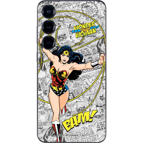 DC Comics Wonder Woman Classic Action Pose Galaxy S25 Skin